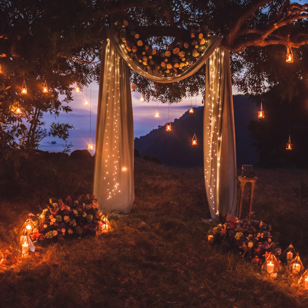 Fairy light drapes