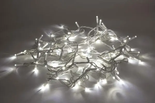 Led Dual colour fairylights white cable white