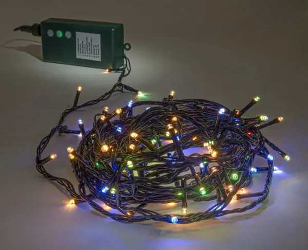 Led fairy lights battery multi coloured