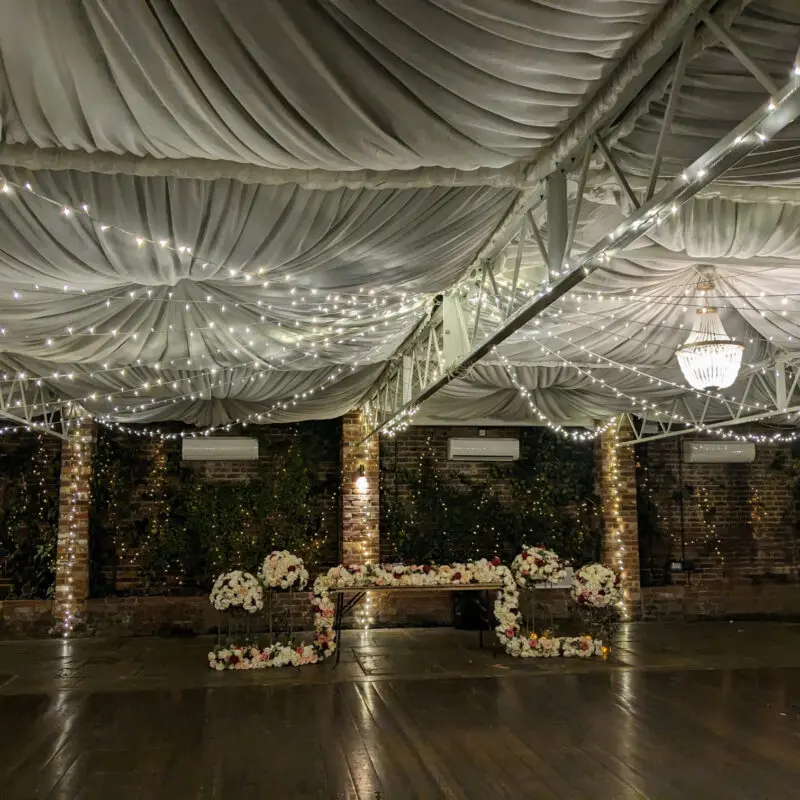 Partylights Wedding Lights Northbrook Park Fairy Light Canopy