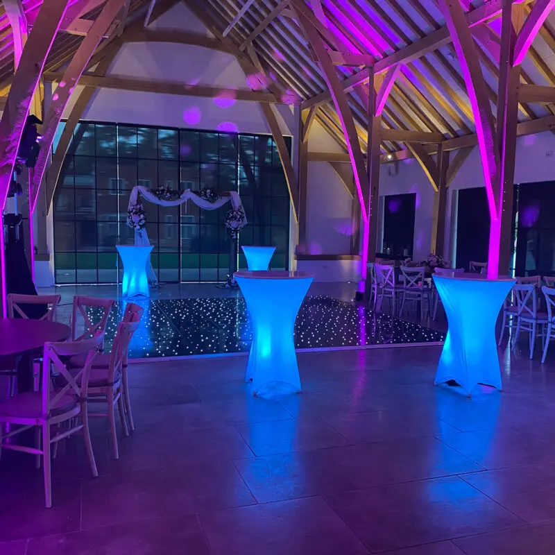 The Post Barn Black LED Dancefloor