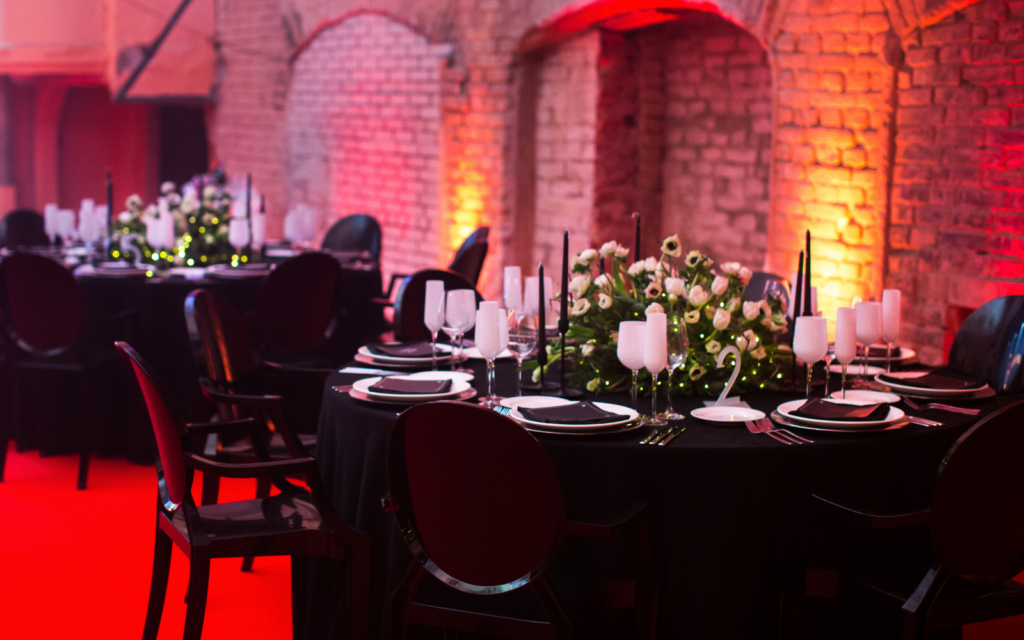 wedding lights in red 