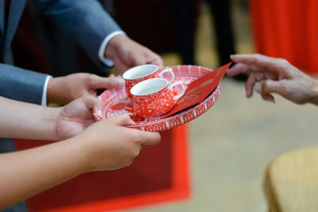 Tea from a Chinese traditional wedding