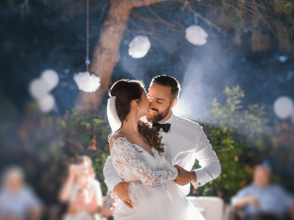 spotlights wedding dance floor lighting