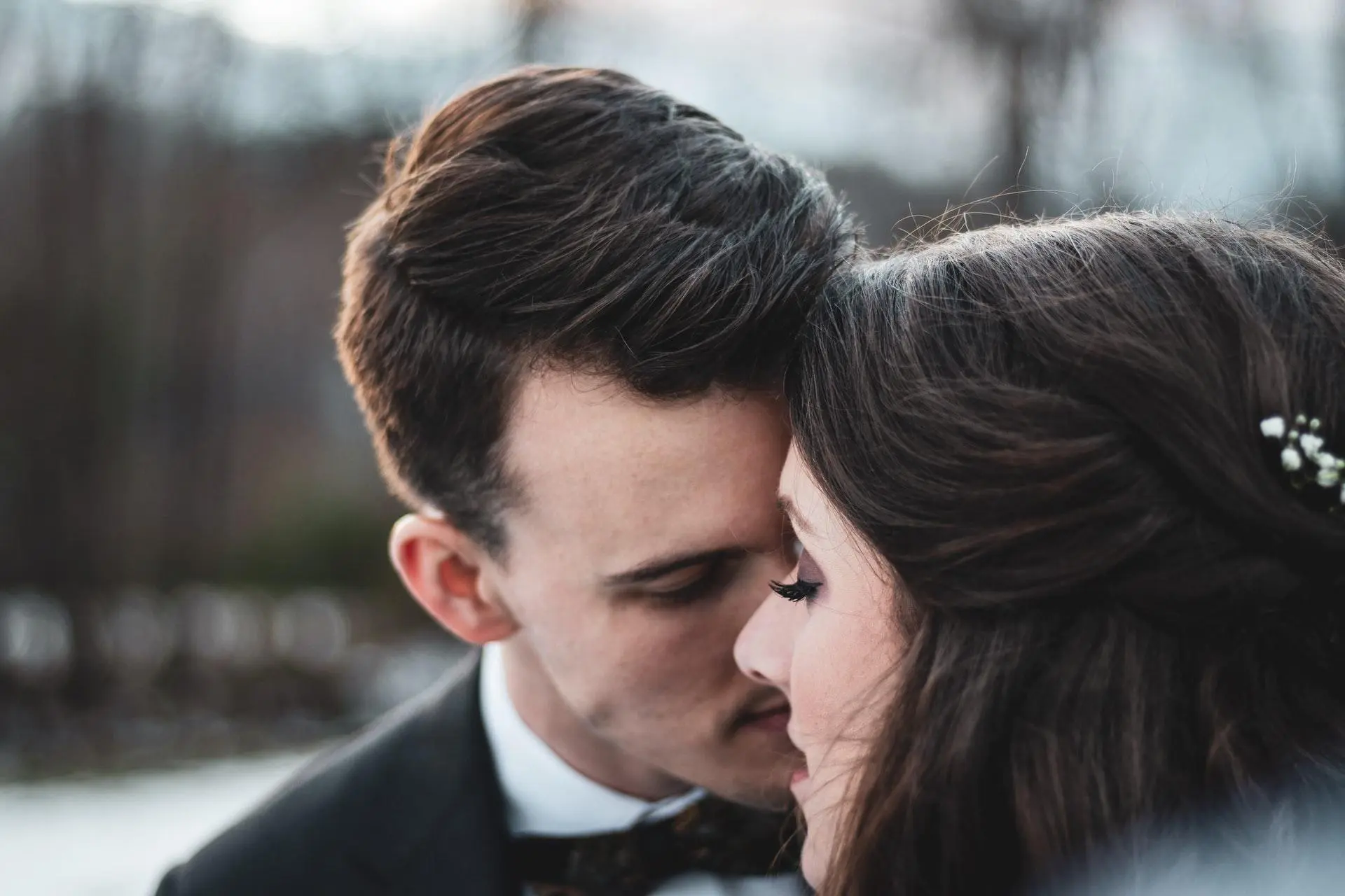 Young newly-wed couple