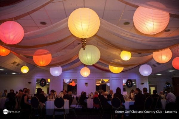 Colourful lanterns at Exeter Golf and Country Culb