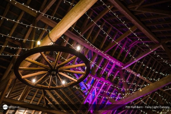 Fairy Light canopy at Pitt Hall Barn