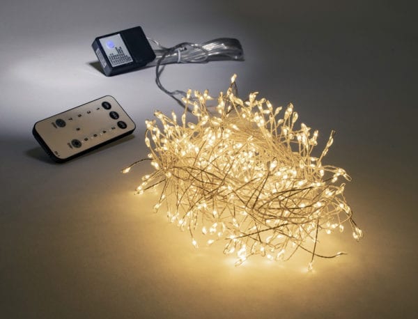 Silver wire cluster lights