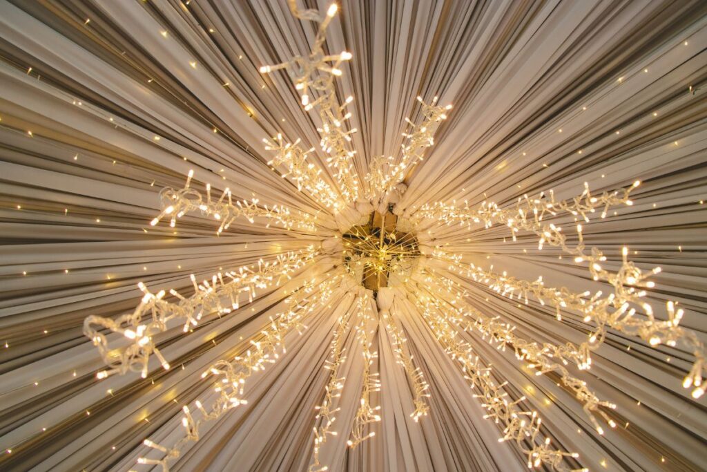 party lights wedding lighting trend